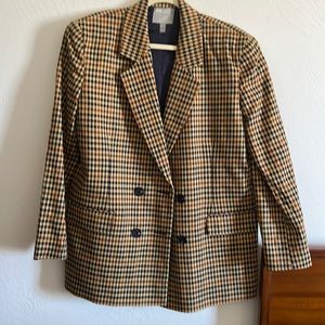Houndstooth blazer